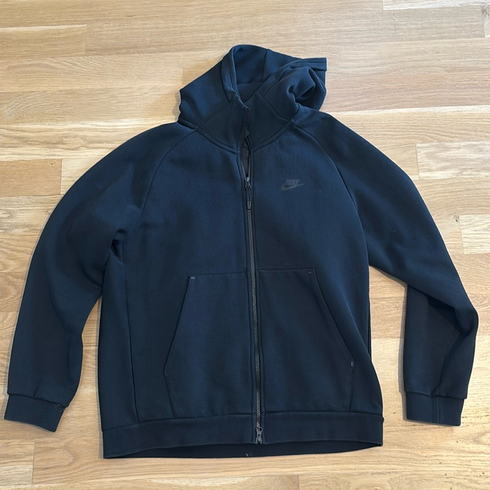 Nike Sportswear Full Zip Quilted Hoodie / Jacket BV3701-010 Black